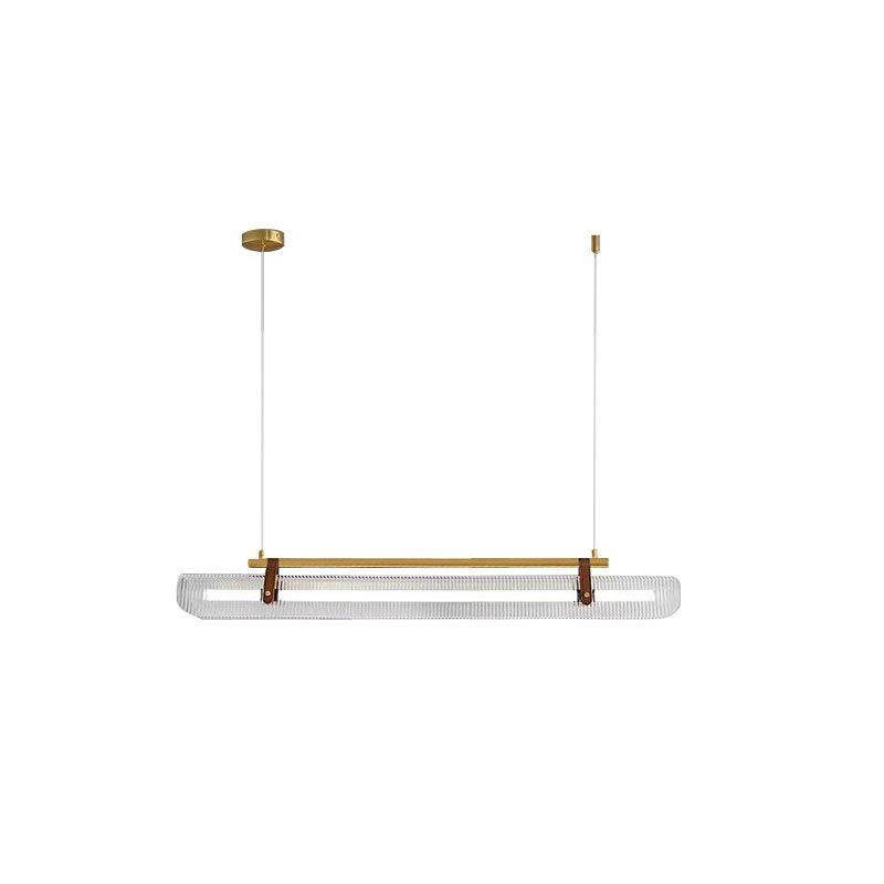 Lustra Pendant Lamp Acrylic Linear Modern for Dining Room-Neutral Decor