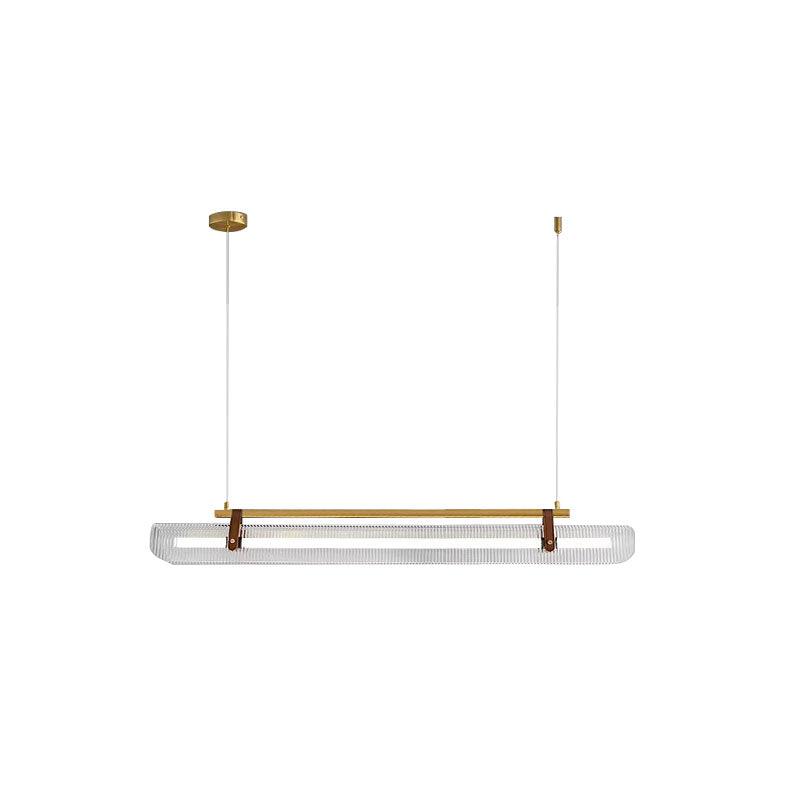 Lustra Pendant Lamp Acrylic Linear Modern for Dining Room-Neutral Decor