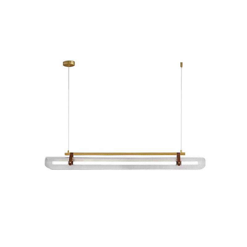 Lustra Pendant Lamp Acrylic Linear Modern for Dining Room-Neutral Decor