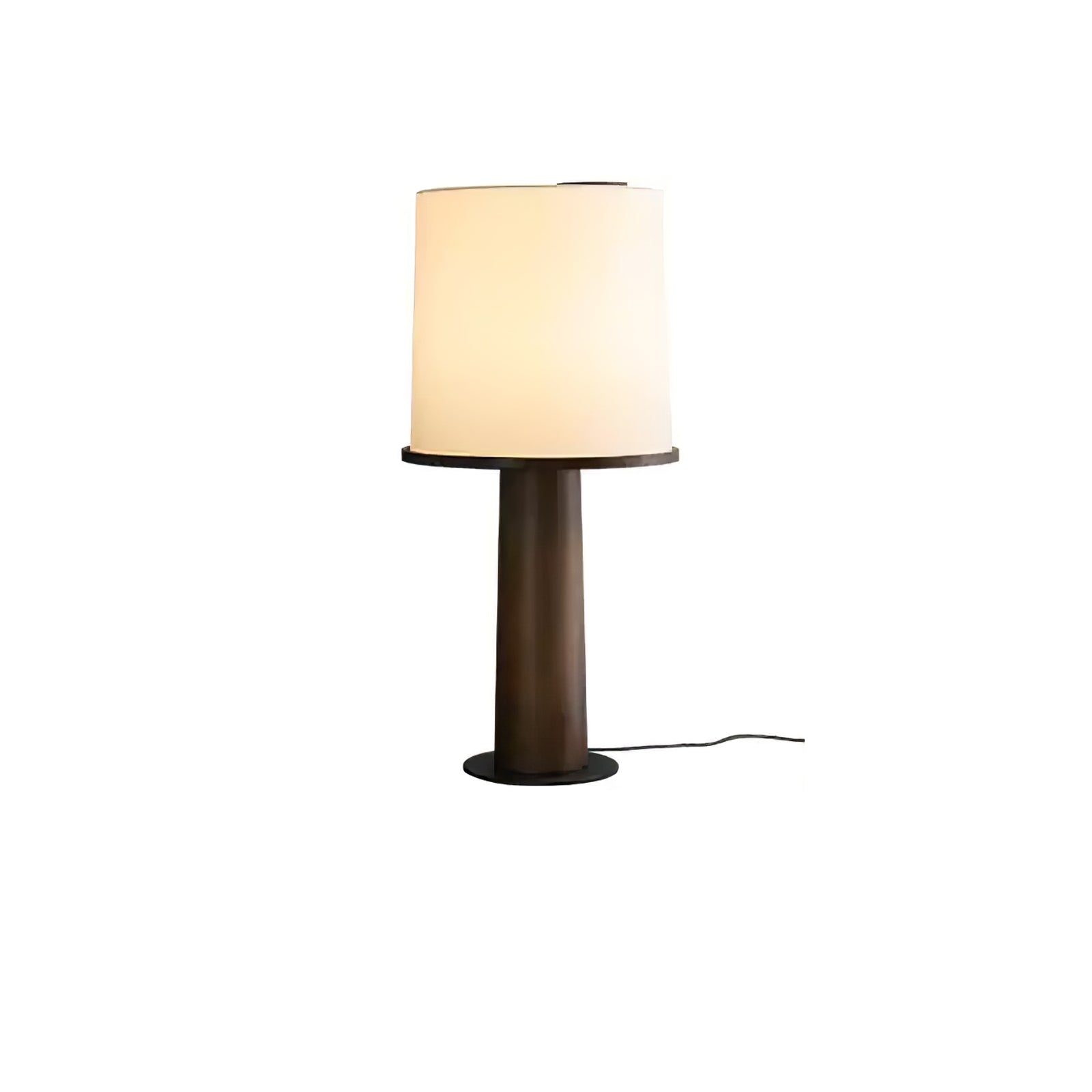 Kora Wood Fabric Contemporary Table Lamp-Neutral Decor