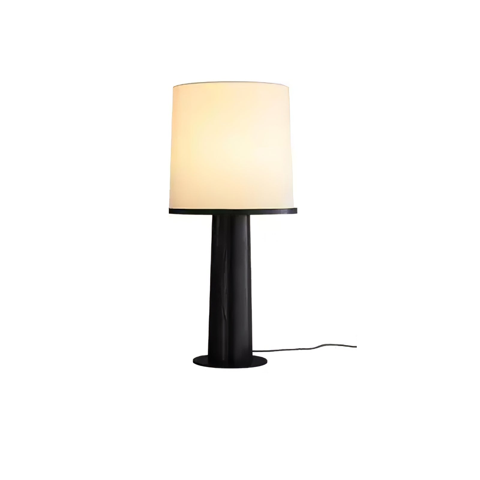Kora Wood Fabric Contemporary Table Lamp-Neutral Decor