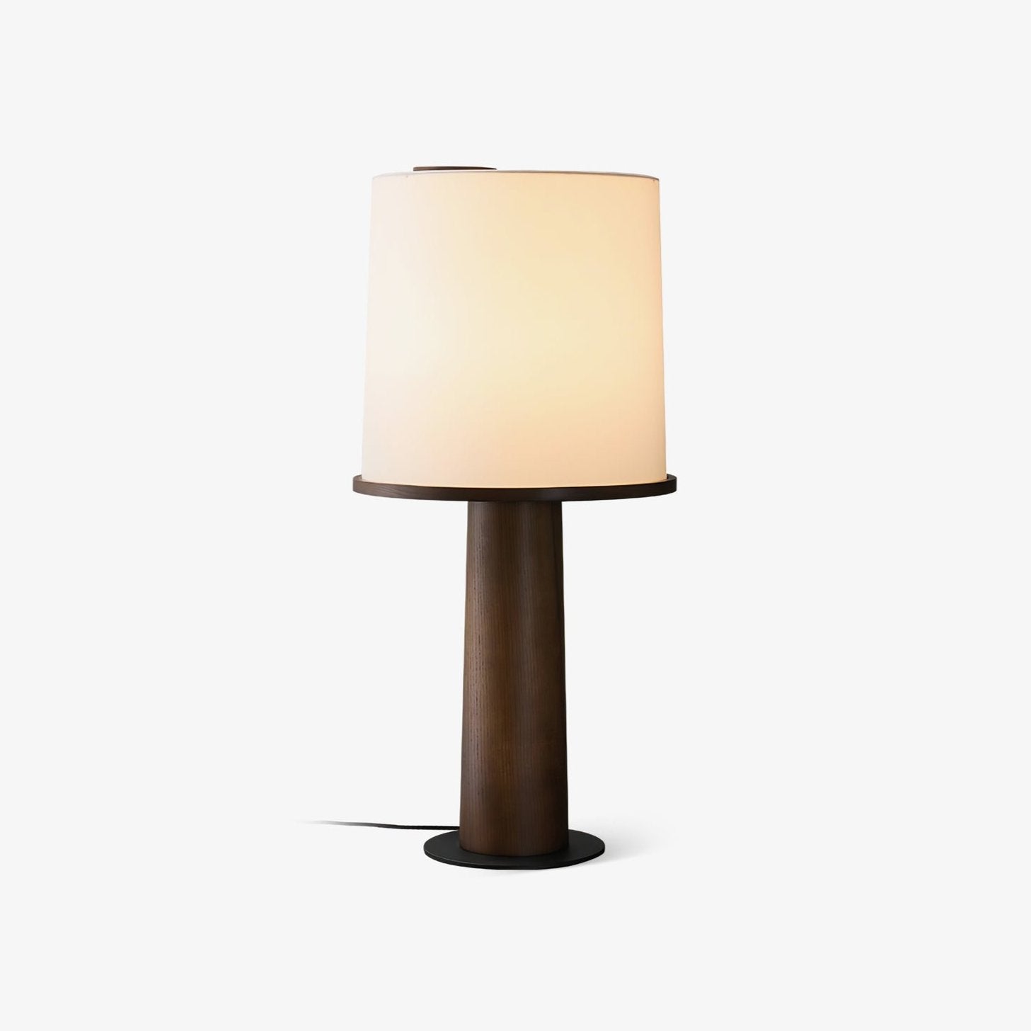 Kora Wood Fabric Contemporary Table Lamp-Neutral Decor
