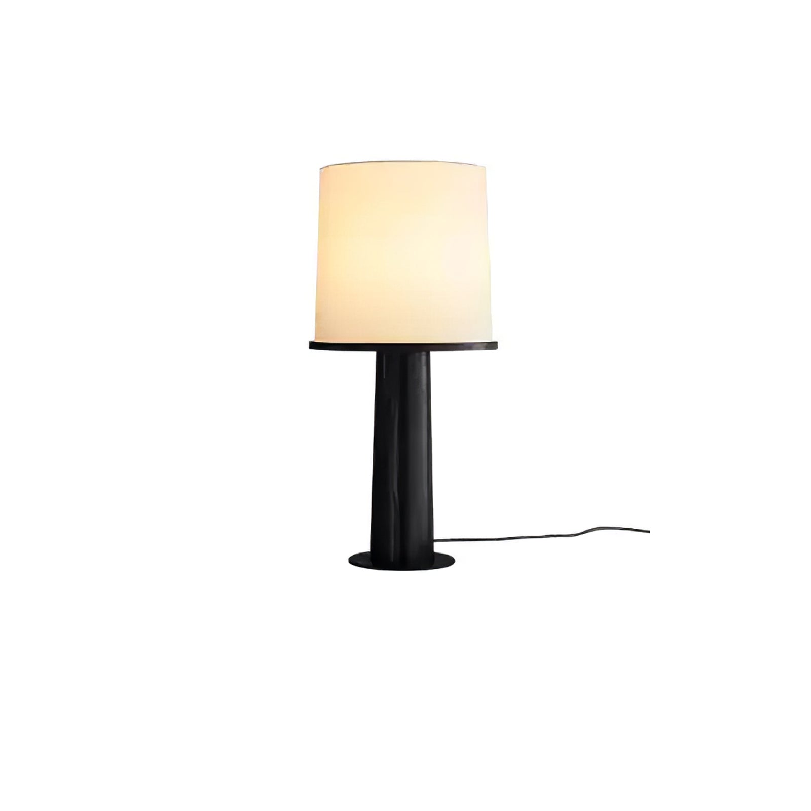 Kora Wood Fabric Contemporary Table Lamp-Neutral Decor