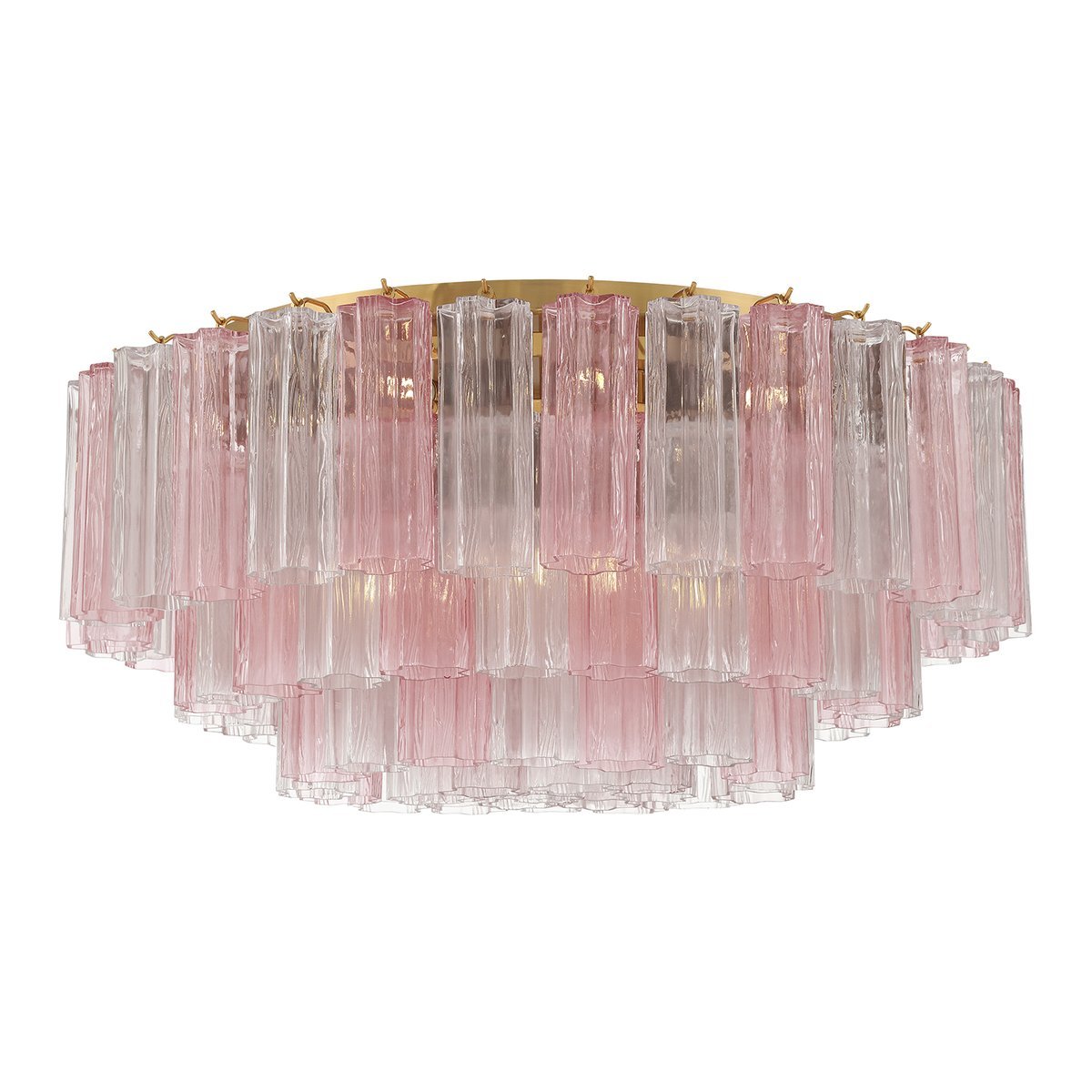 Aurora Ceiling Lamp Glass Tube Layered Amber-Neutral Decor