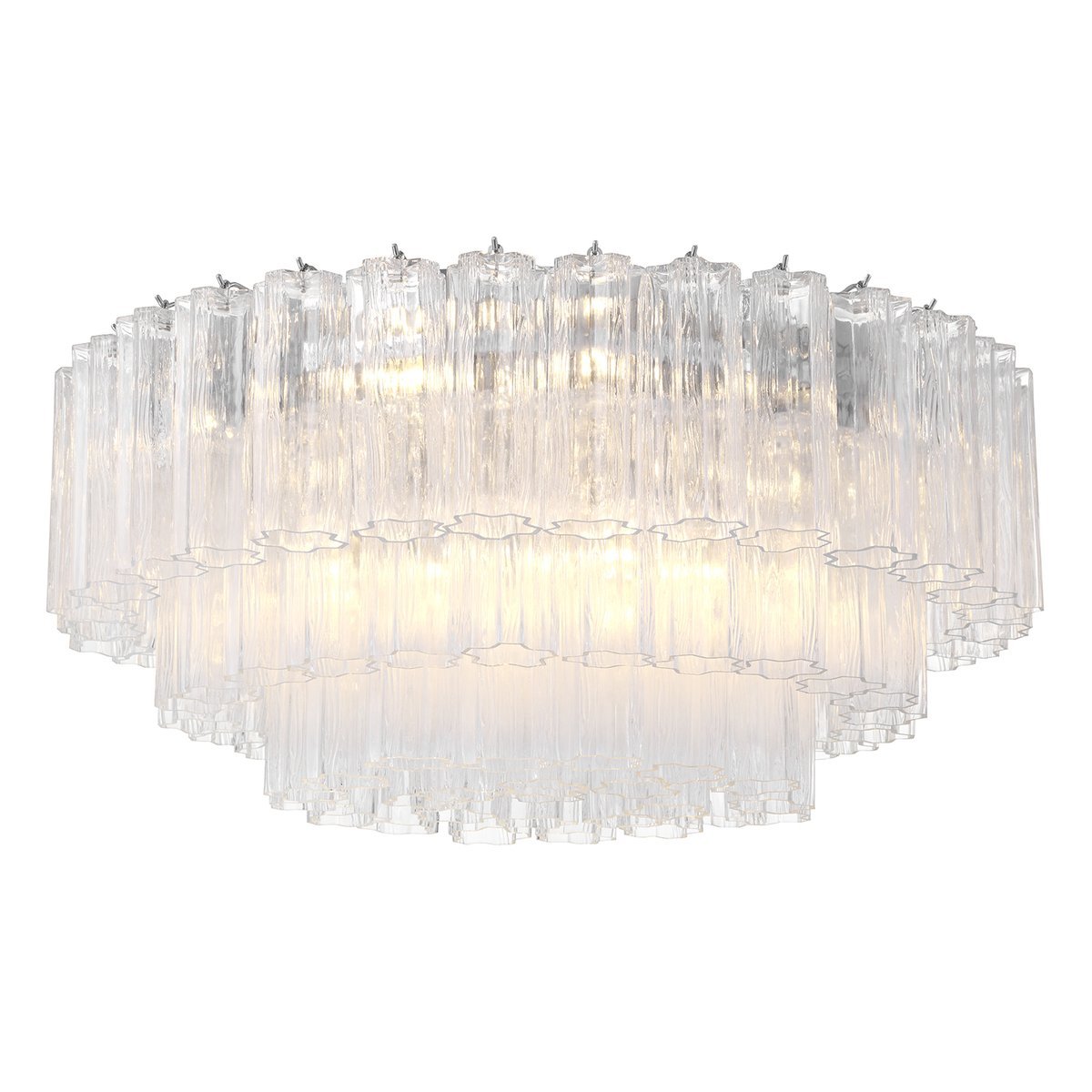 Aurora Ceiling Lamp Glass Tube Layered Amber-Neutral Decor