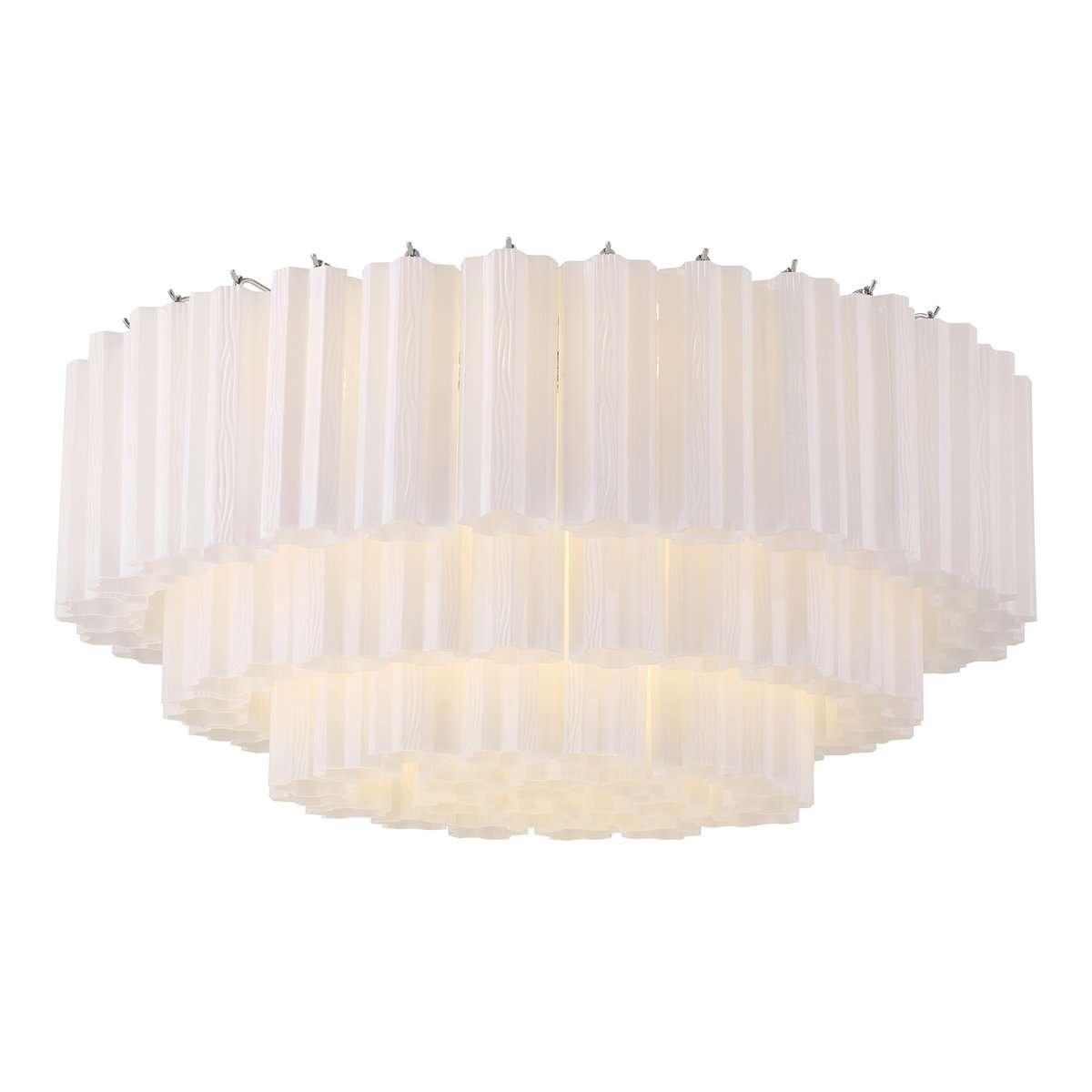 Aurora Ceiling Lamp Glass Tube Layered Amber-Neutral Decor