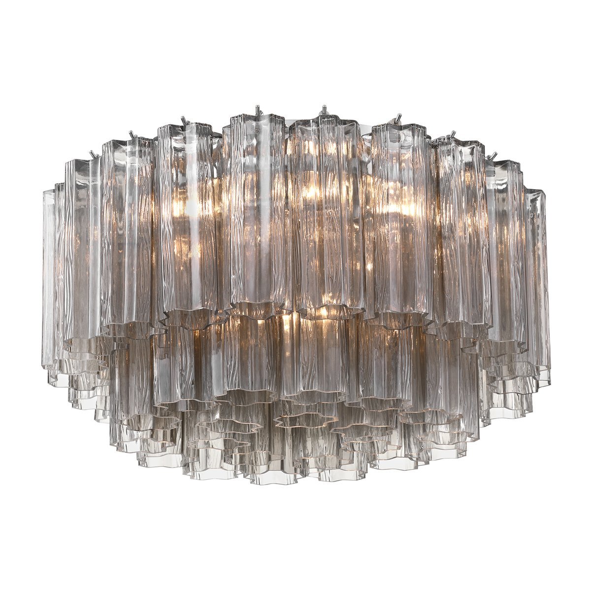 Aurora Ceiling Lamp Glass Tube Layered Amber-Neutral Decor