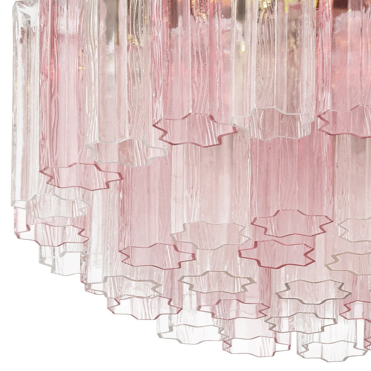Aurora Ceiling Lamp Glass Tube Layered Amber-Neutral Decor