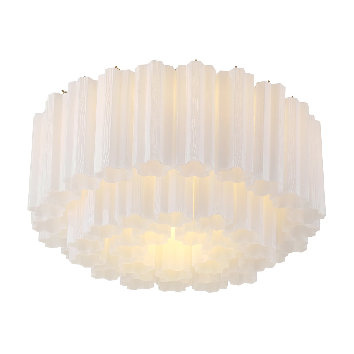 Aurora Ceiling Lamp Glass Tube Layered Amber-Neutral Decor