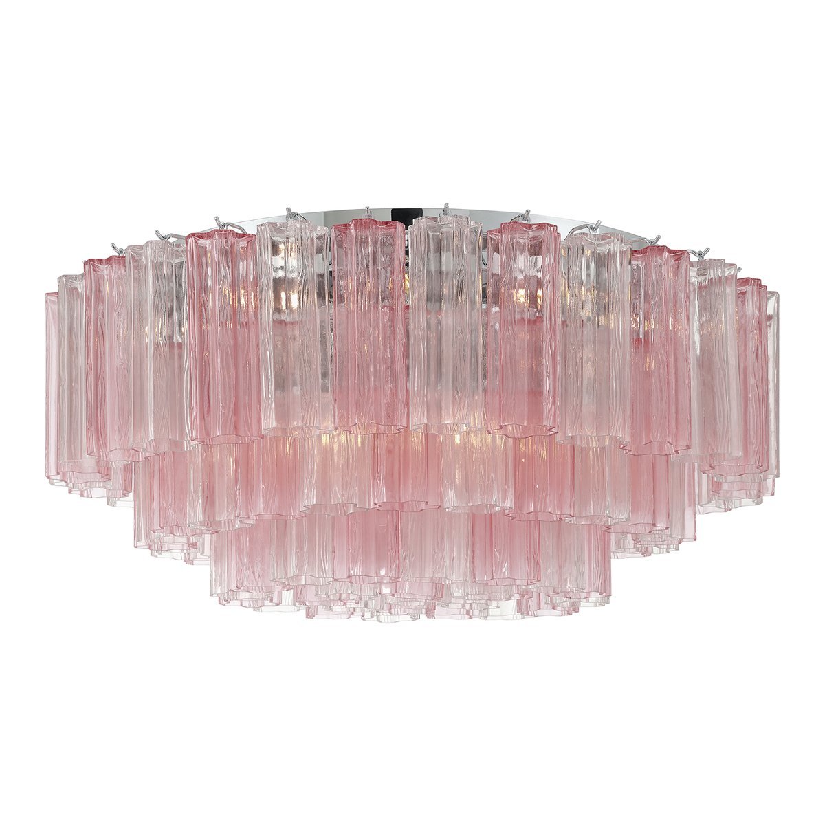 Aurora Ceiling Lamp Glass Tube Layered Amber-Neutral Decor