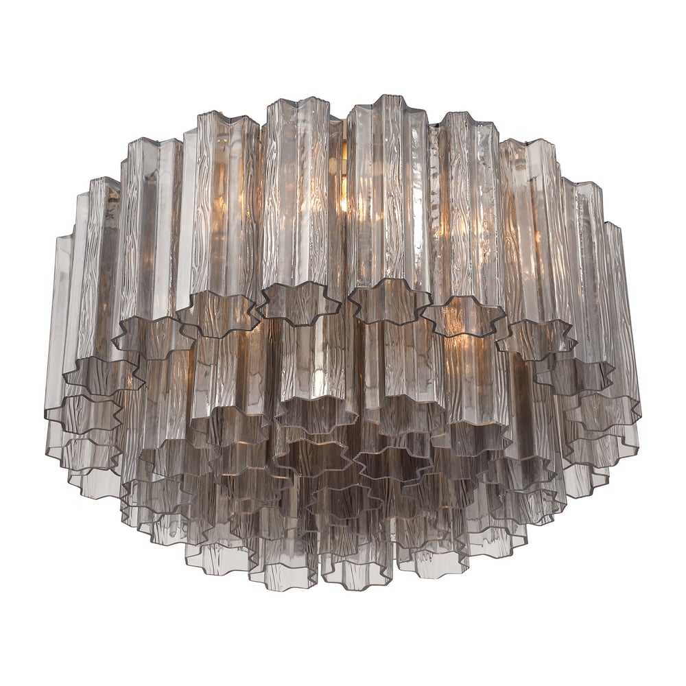 Aurora Ceiling Lamp Glass Tube Layered Amber-Neutral Decor