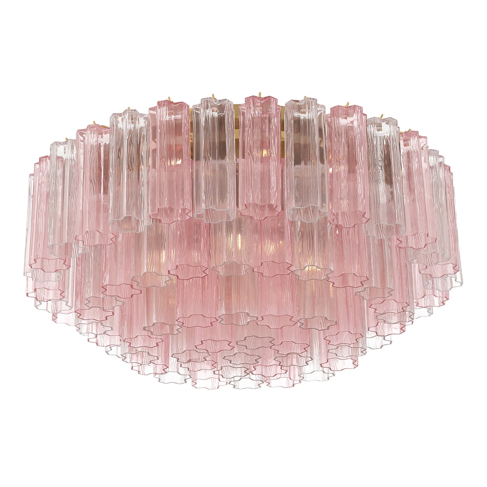 Aurora Ceiling Lamp Glass Tube Layered Amber-Neutral Decor
