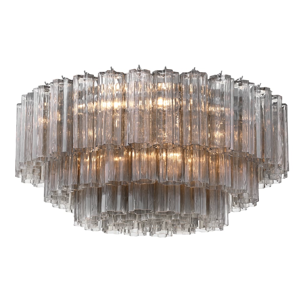 Aurora Ceiling Lamp Glass Tube Layered Amber-Neutral Decor