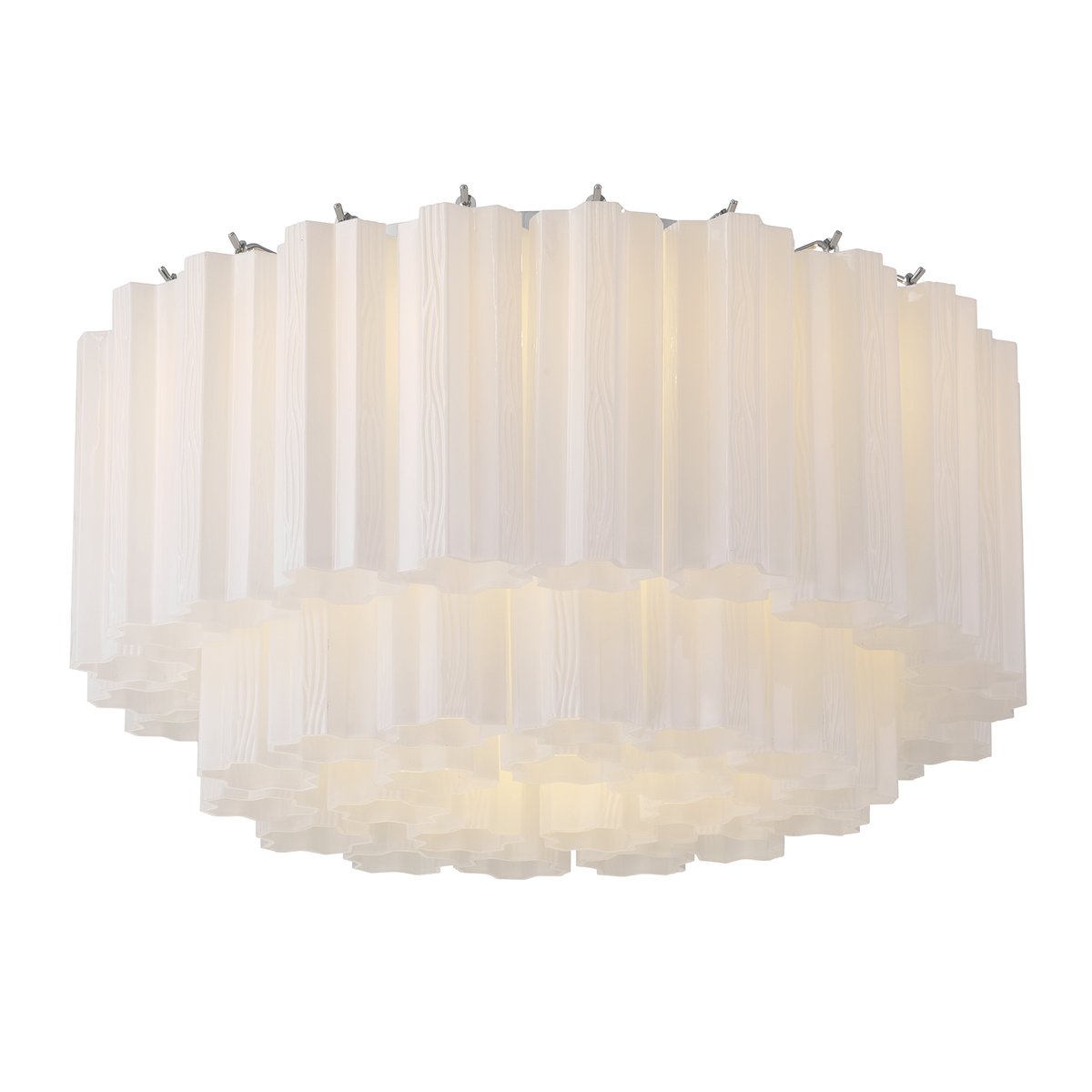 Aurora Ceiling Lamp Glass Tube Layered Amber-Neutral Decor