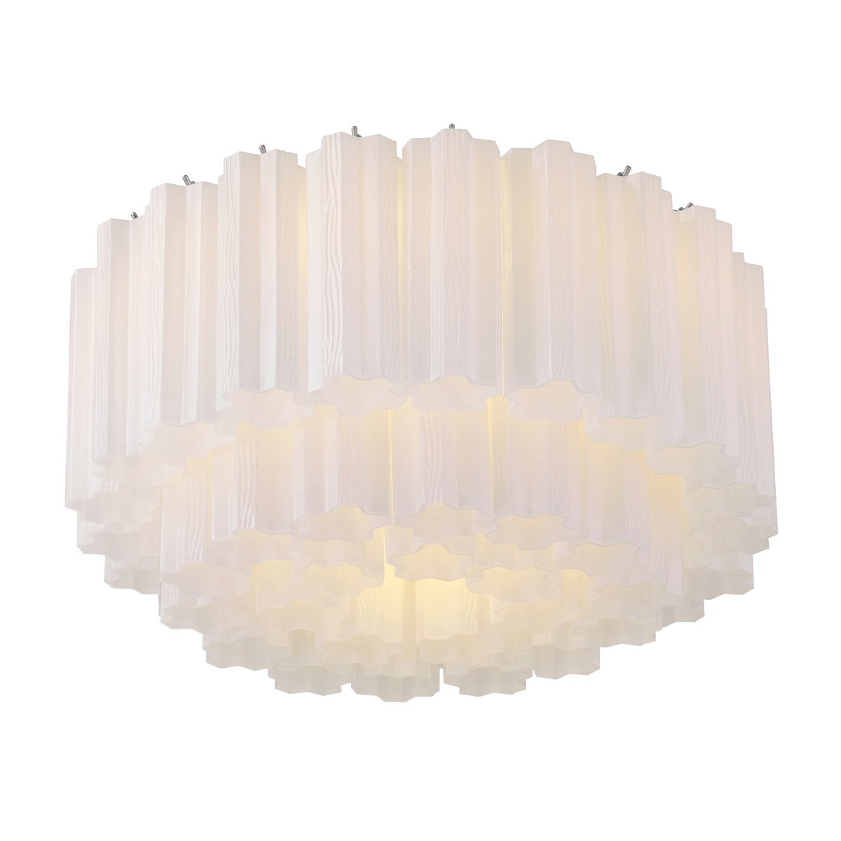 Aurora Ceiling Lamp Glass Tube Layered Amber-Neutral Decor
