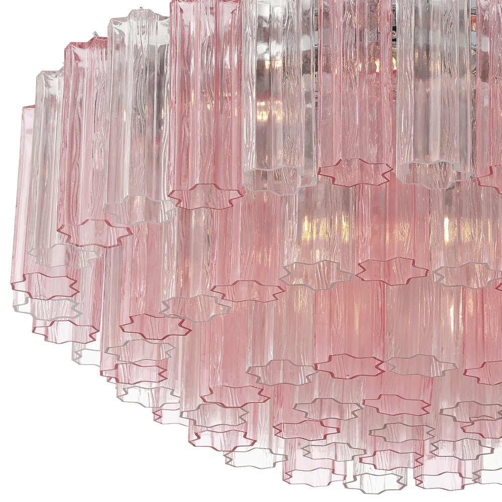 Aurora Ceiling Lamp Glass Tube Layered Amber-Neutral Decor