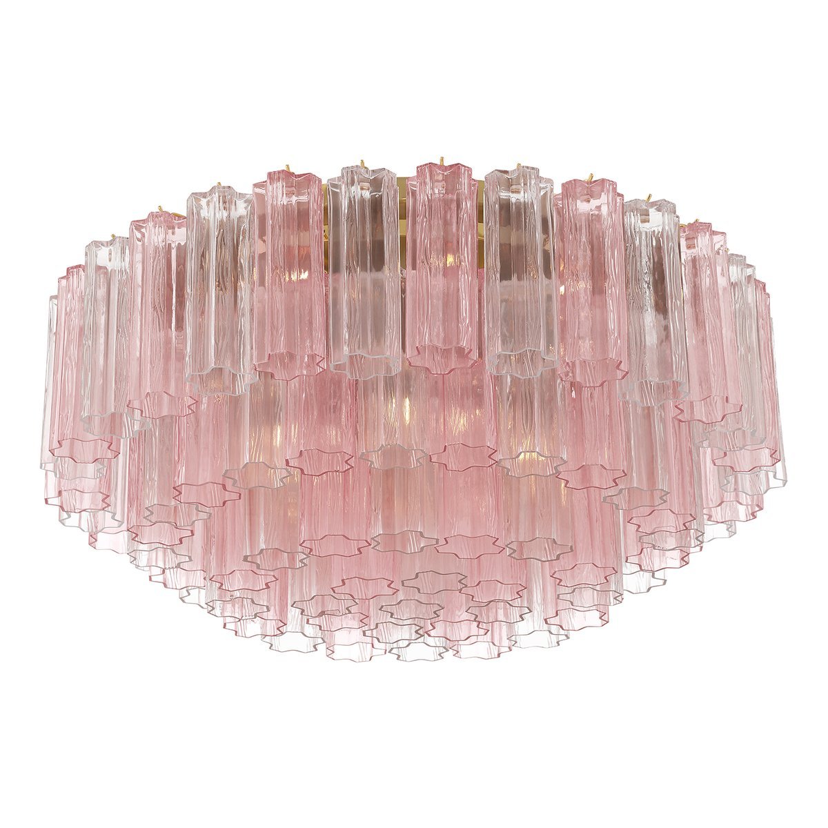 Aurora Ceiling Lamp Glass Tube Layered Amber-Neutral Decor