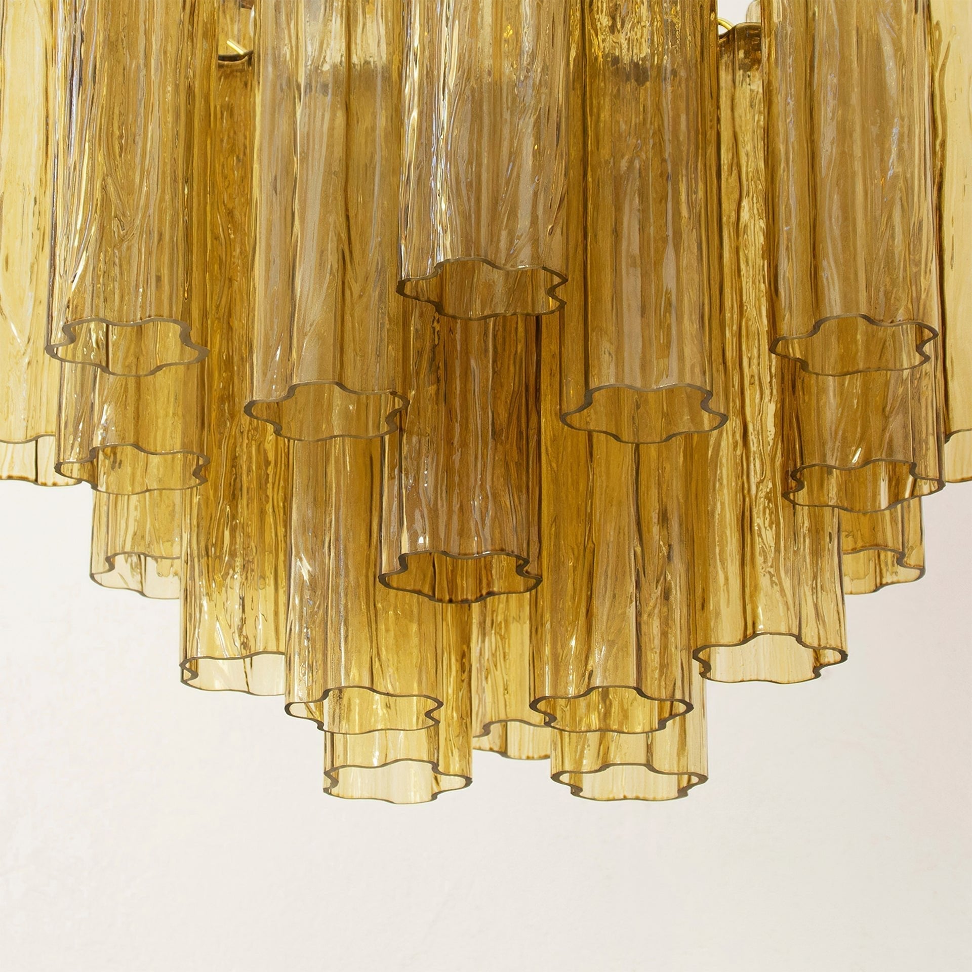 Aurora Chandelier Glass Tube Layered Luxury-Neutral Decor