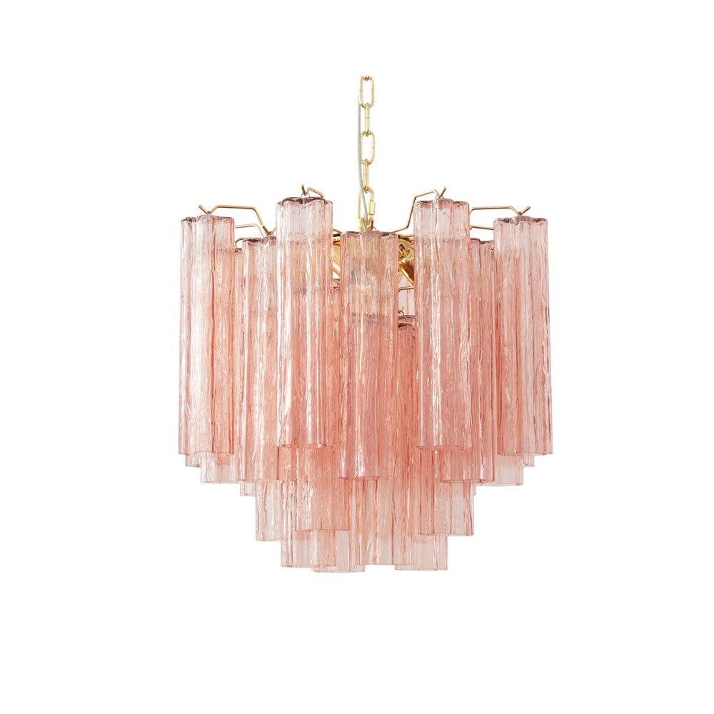 Aurora Chandelier Glass Tube Layered Luxury-Neutral Decor