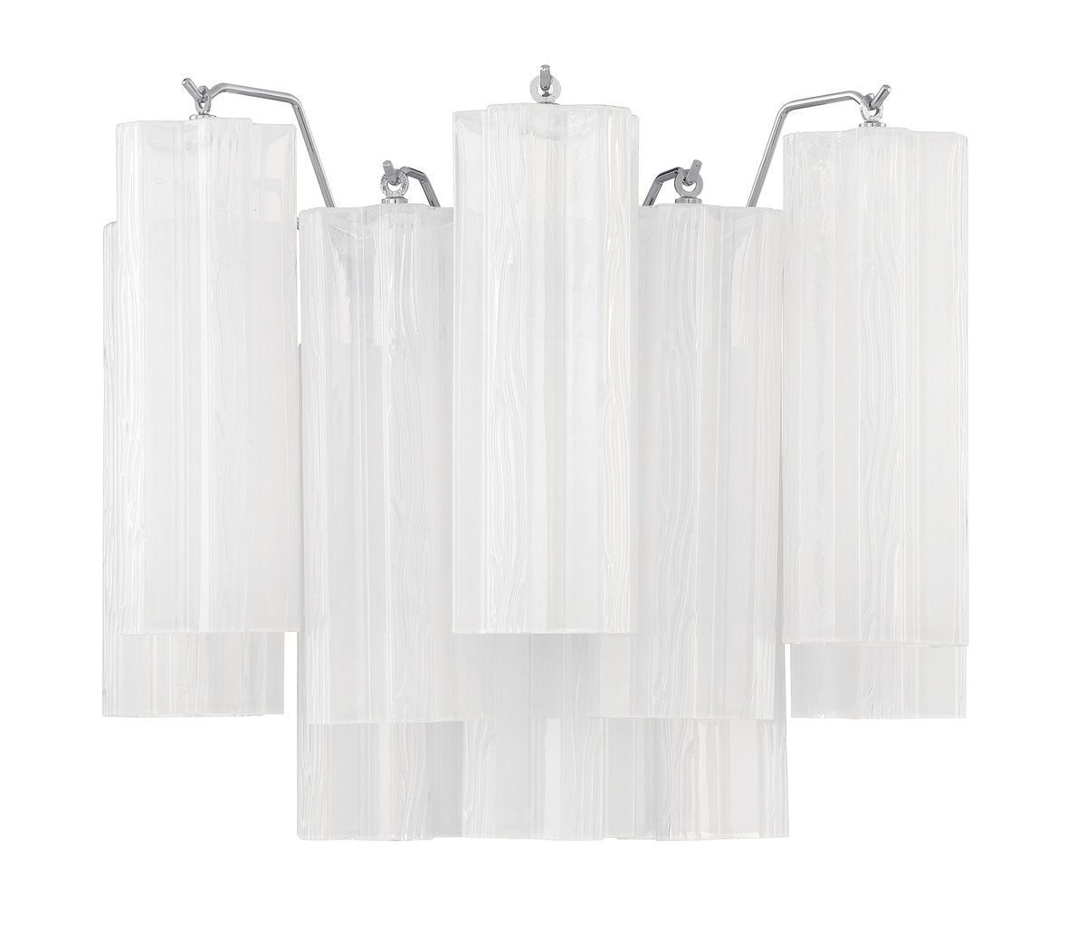 Ravo Wall Light Tronchi Glass Tube Tiered Amber Modern-Neutral Decor