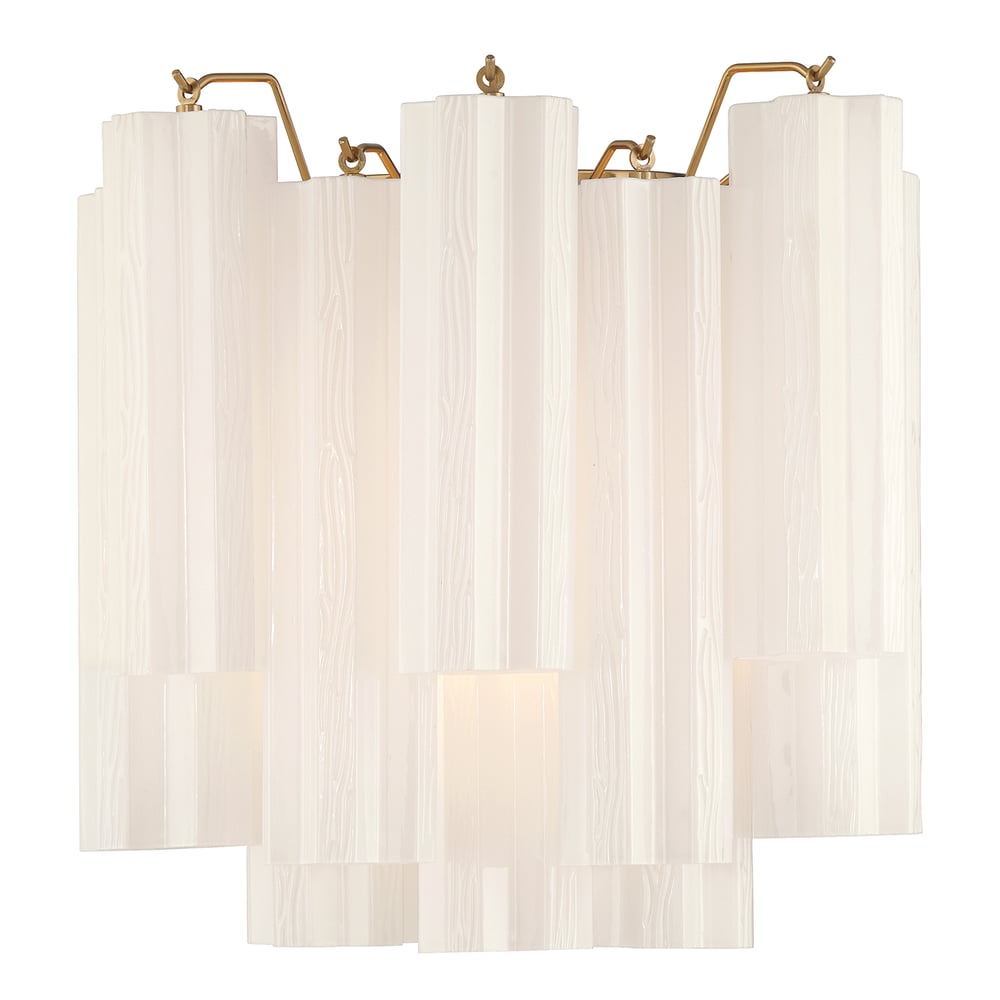 Ravo Wall Light Tronchi Glass Tube Tiered Amber Modern-Neutral Decor