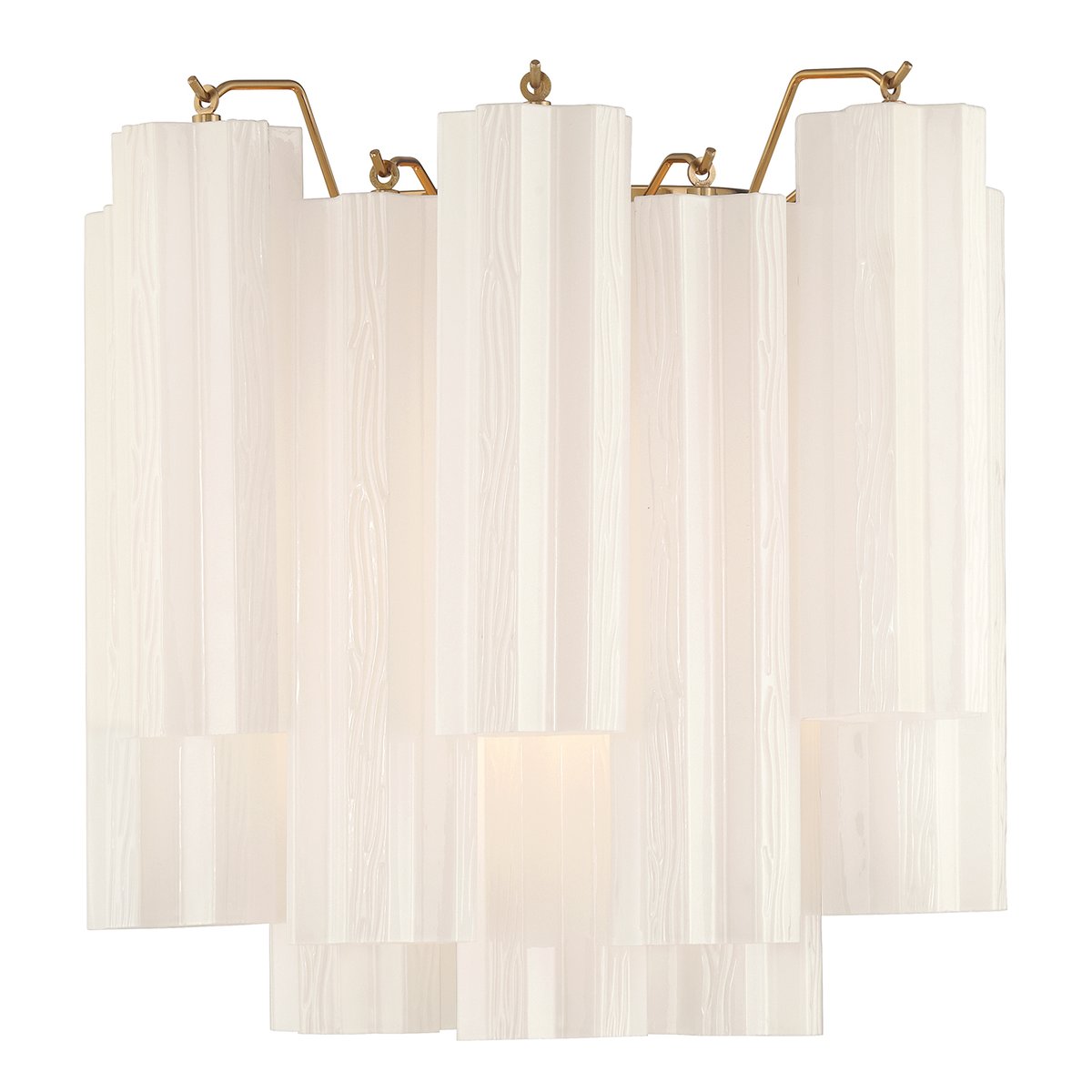 Ravo Wall Light Tronchi Glass Tube Tiered Amber Modern-Neutral Decor