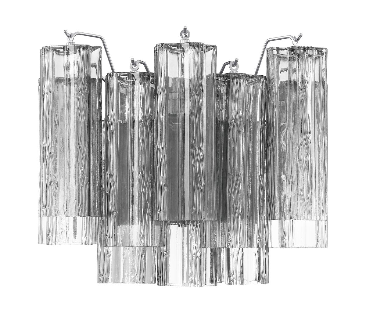 Ravo Wall Light Tronchi Glass Tube Tiered Amber Modern-Neutral Decor