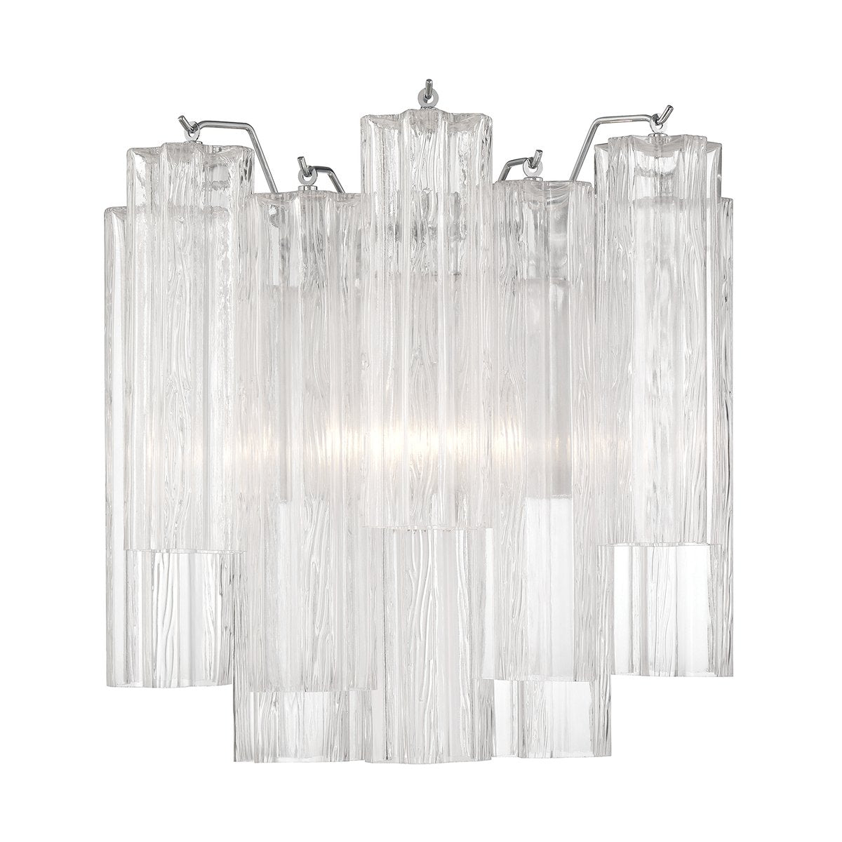 Ravo Wall Light Tronchi Glass Tube Tiered Amber Modern-Neutral Decor