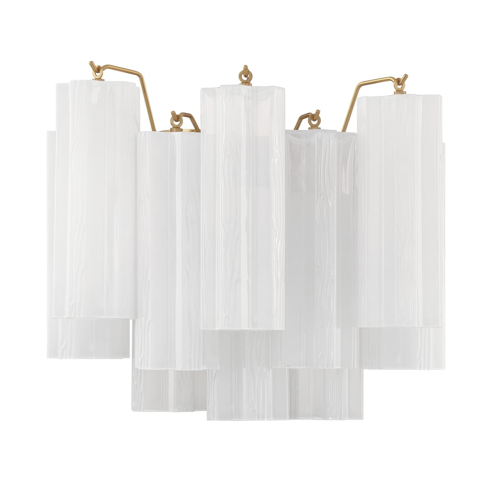 Ravo Wall Light Tronchi Glass Tube Tiered Amber Modern-Neutral Decor