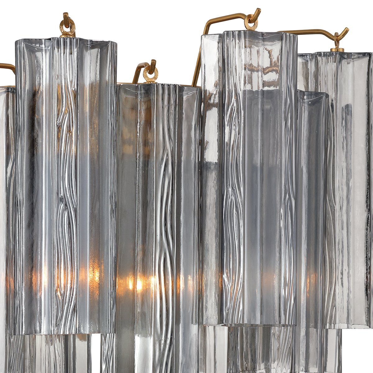 Ravo Wall Light Tronchi Glass Tube Tiered Amber Modern-Neutral Decor