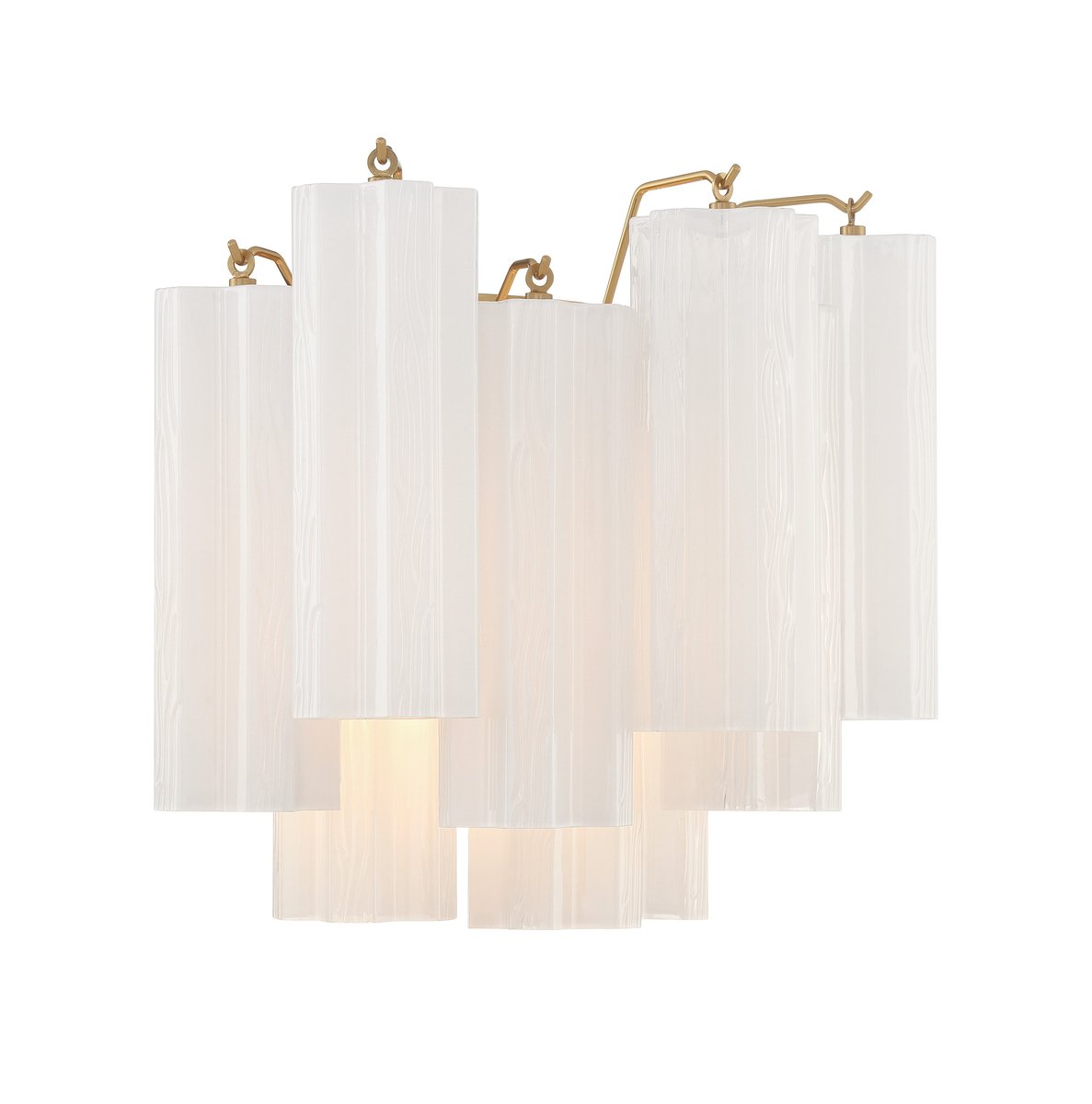 Ravo Wall Light Tronchi Glass Tube Tiered Amber Modern-Neutral Decor
