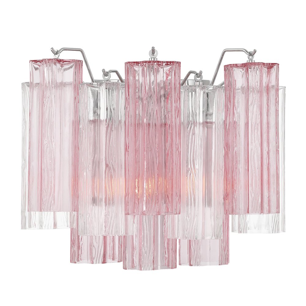 Ravo Wall Light Tronchi Glass Tube Tiered Amber Modern-Neutral Decor