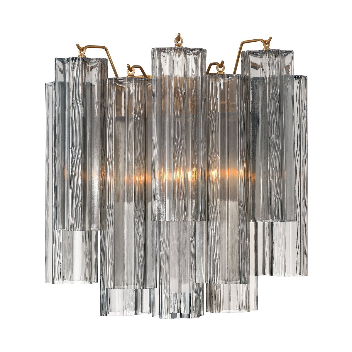 Ravo Wall Light Tronchi Glass Tube Tiered Amber Modern-Neutral Decor