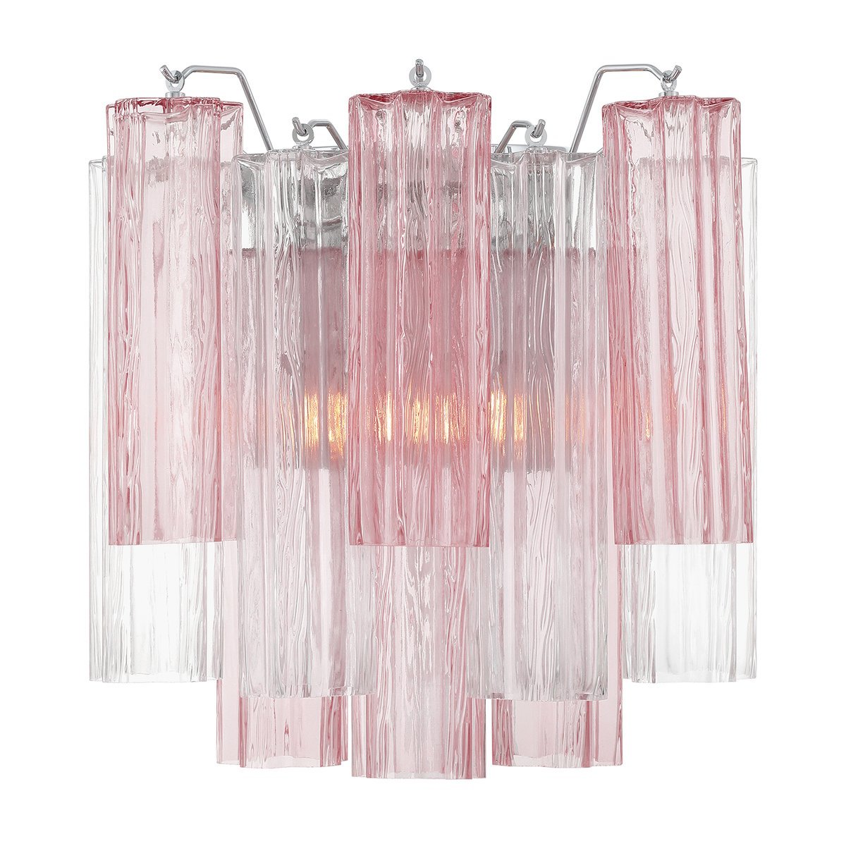 Ravo Wall Light Tronchi Glass Tube Tiered Amber Modern-Neutral Decor
