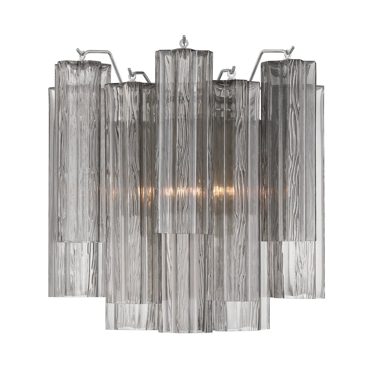 Ravo Wall Light Tronchi Glass Tube Tiered Amber Modern-Neutral Decor