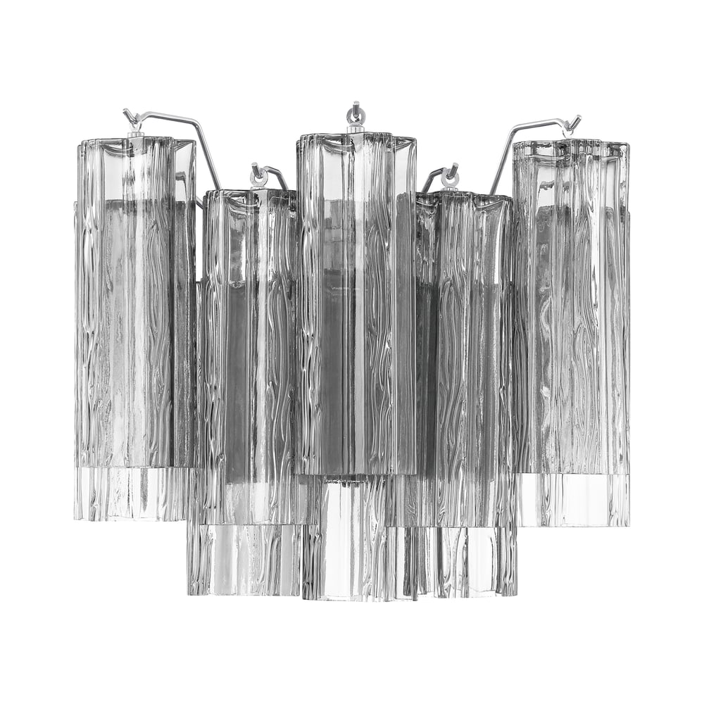 Ravo Wall Light Tronchi Glass Tube Tiered Amber Modern-Neutral Decor