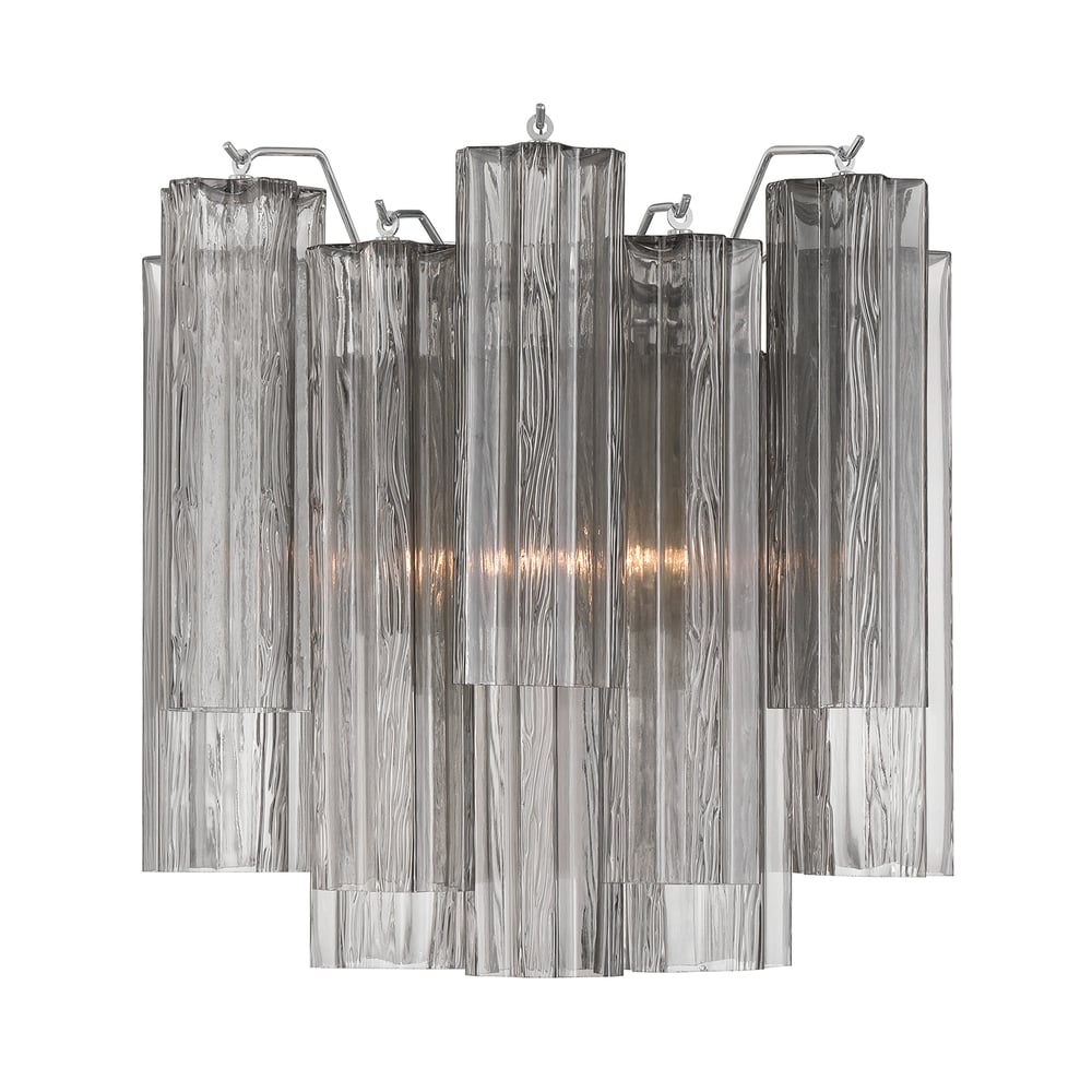 Ravo Wall Light Tronchi Glass Tube Tiered Amber Modern-Neutral Decor