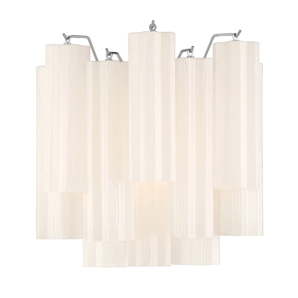 Ravo Wall Light Tronchi Glass Tube Tiered Amber Modern-Neutral Decor