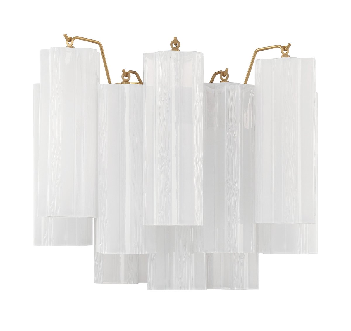 Ravo Wall Light Tronchi Glass Tube Tiered Amber Modern-Neutral Decor