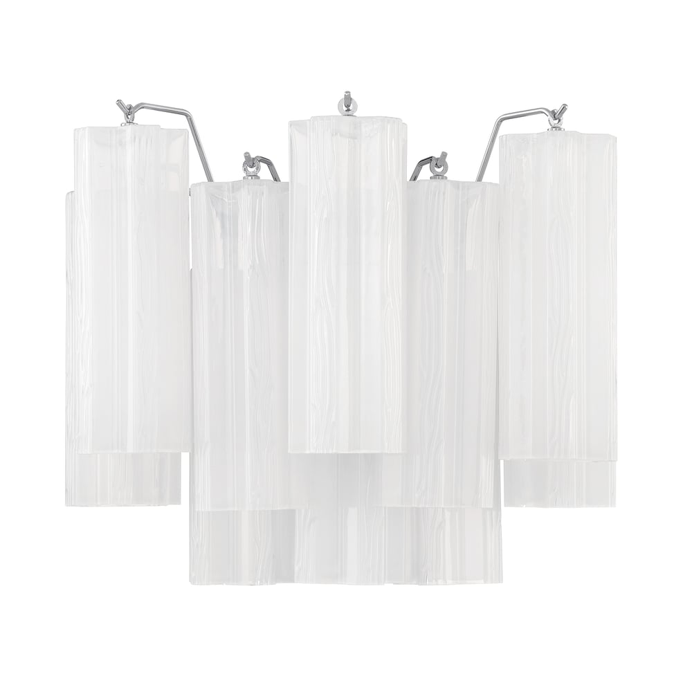 Ravo Wall Light Tronchi Glass Tube Tiered Amber Modern-Neutral Decor