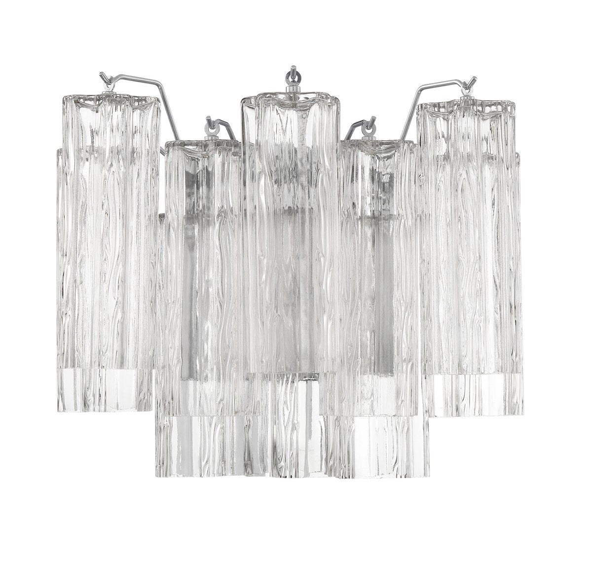 Ravo Wall Light Tronchi Glass Tube Tiered Amber Modern-Neutral Decor