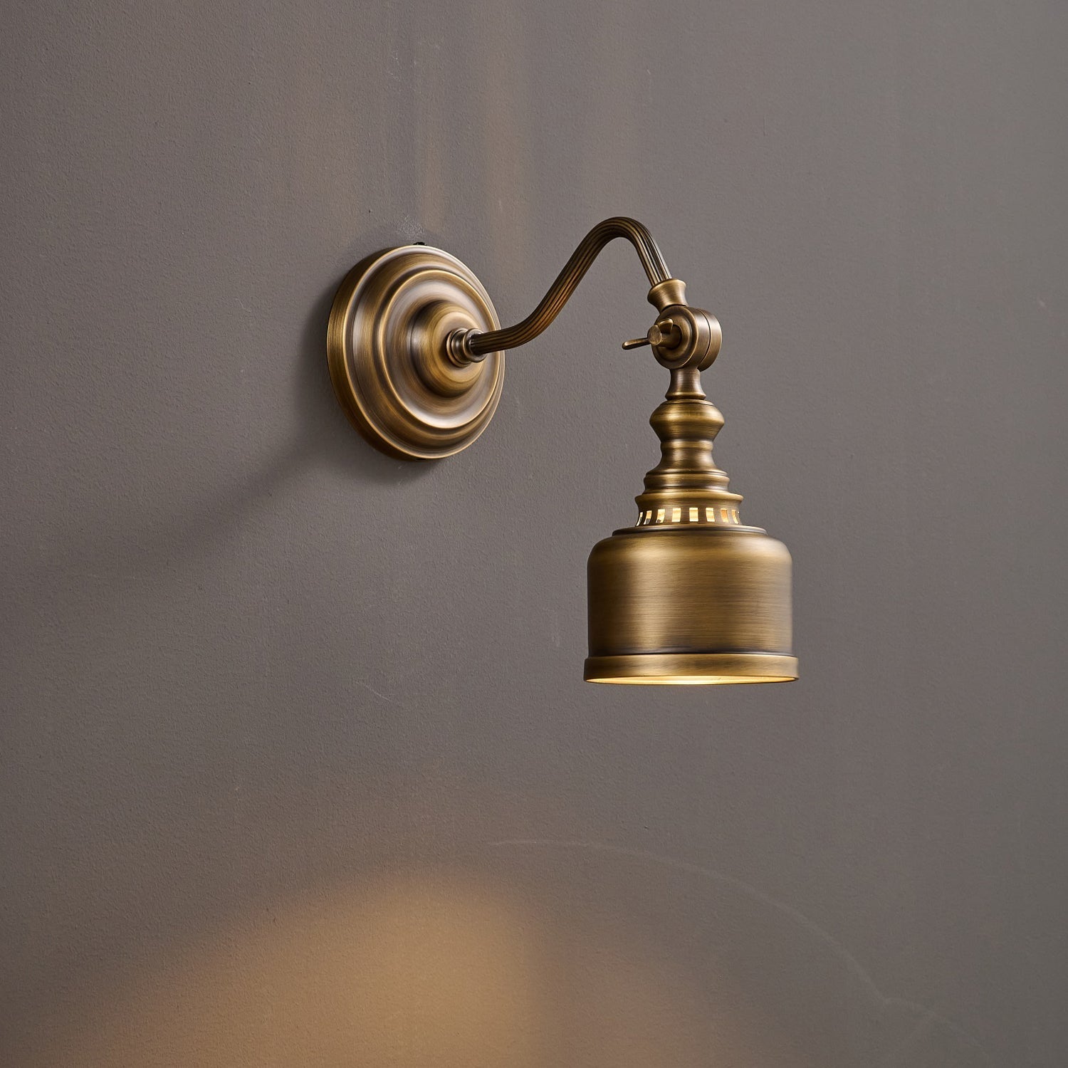 Installation hardware included with the lamp.