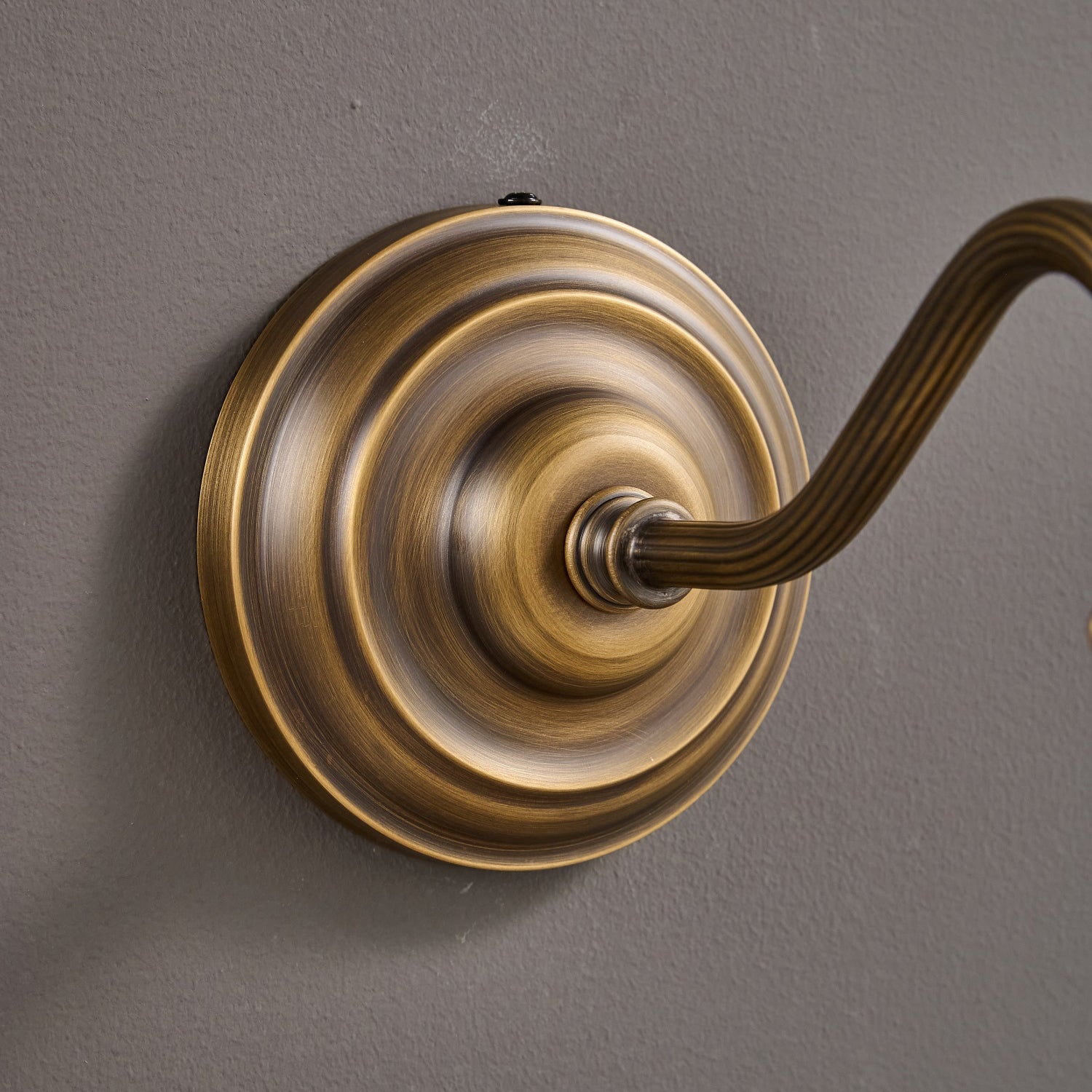 Top-down view of the Addison Gooseneck Wall Lamp.