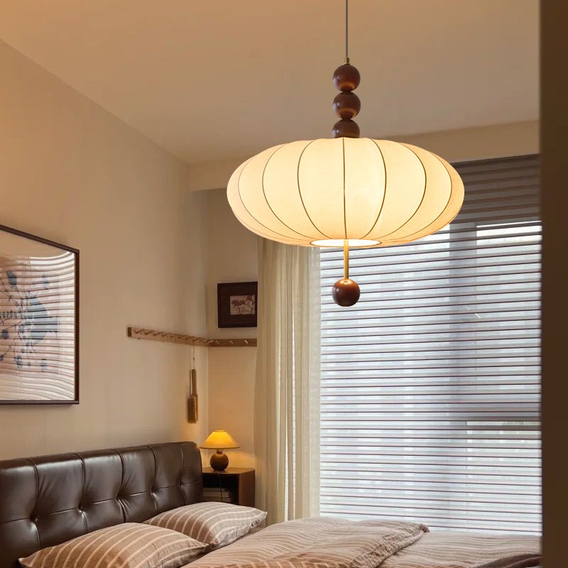 Koda Vintage Fabric Pendant Light-Neutral Decor