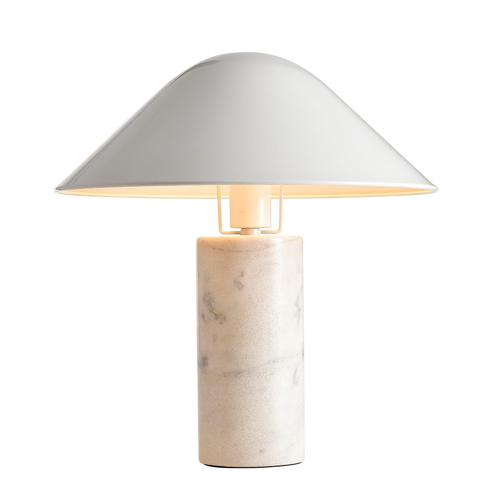 Elyrian Marble Minimalist Table Lamp-Neutral Decor