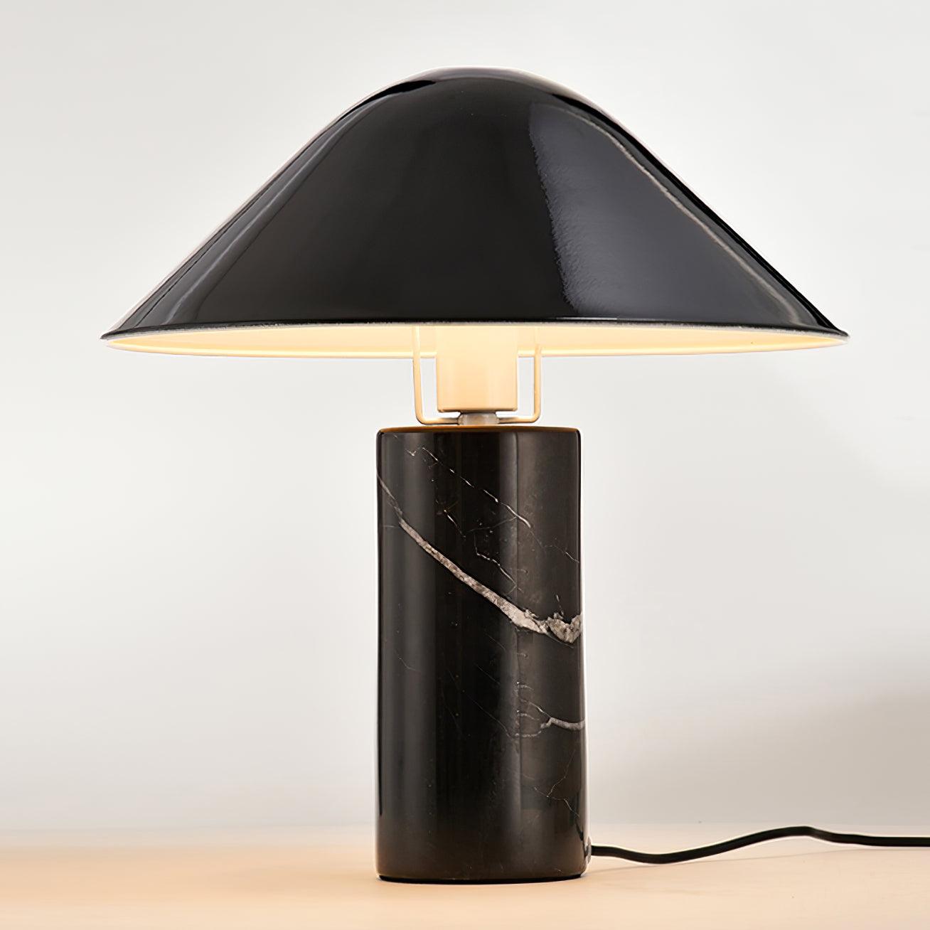 Elyrian Marble Minimalist Table Lamp-Neutral Decor