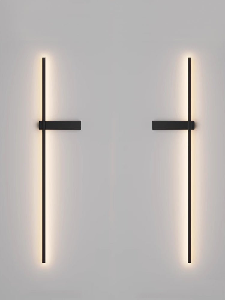 Mesv Linear Rechargeable Black Wall Lamp-Neutral Decor
