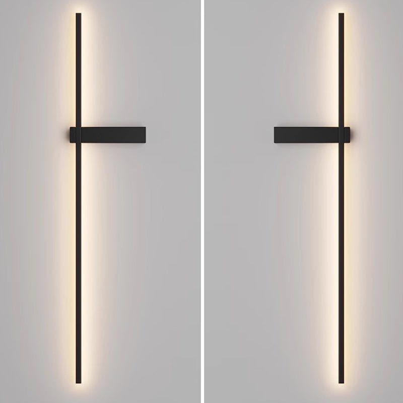Mesv Linear Rechargeable Black Wall Lamp-Neutral Decor