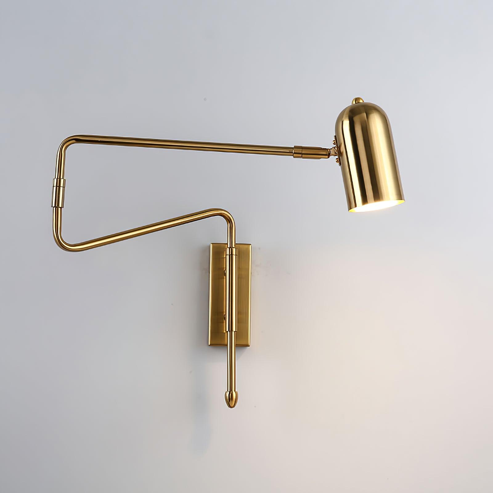 Nox Adjustable Arm Plug In Wall Lamp-Neutral Decor
