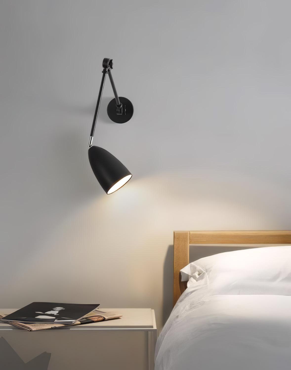Ulrinel Adjustable Swing Arm Wall Lamp-Neutral Decor